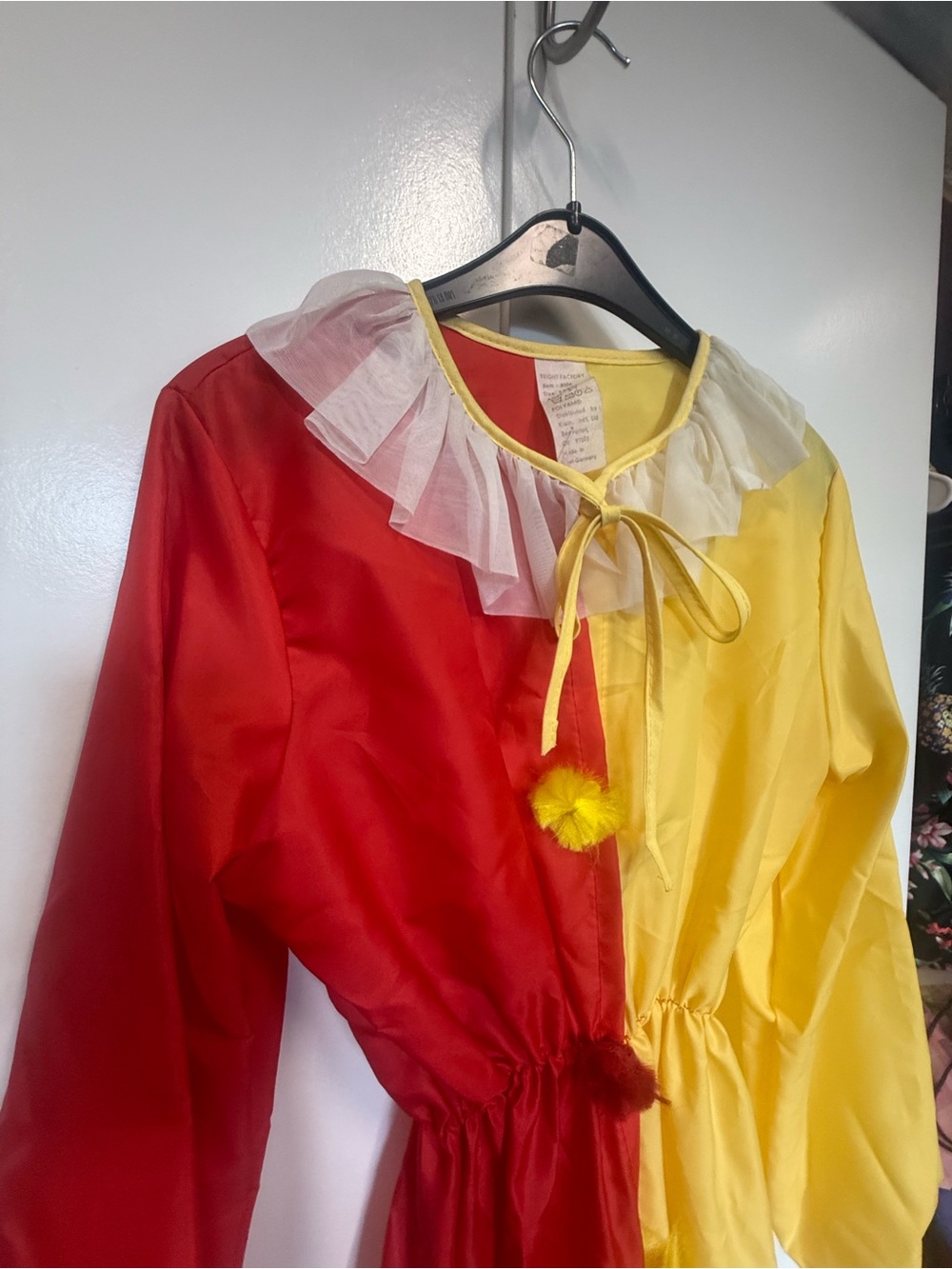 Vintage Clown Costume - Halloween, display.  Gorgeous condition -